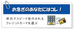 即日・スピード発行を選ぶ